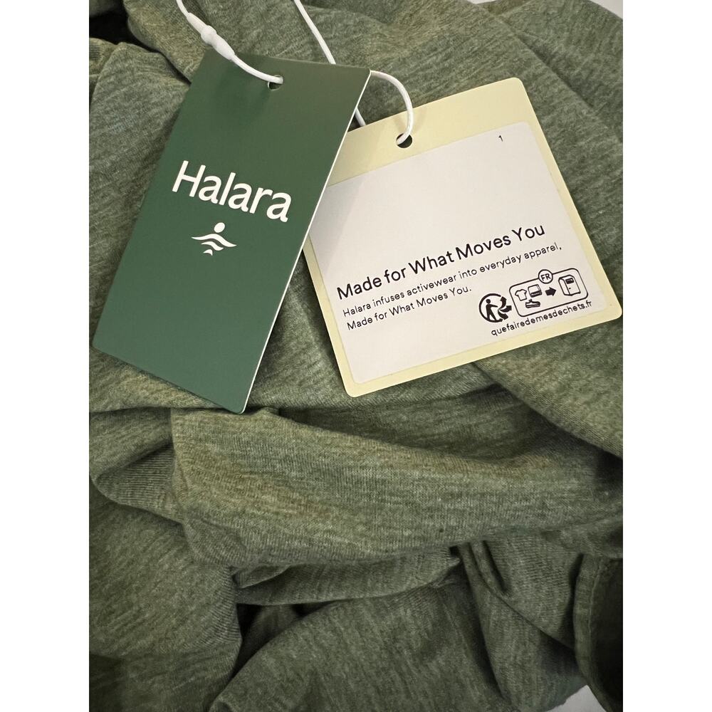 HALARA Open-Back Flowy Maxi Dress in Green Size Medium Pockets NWT - Picture 5 of 9